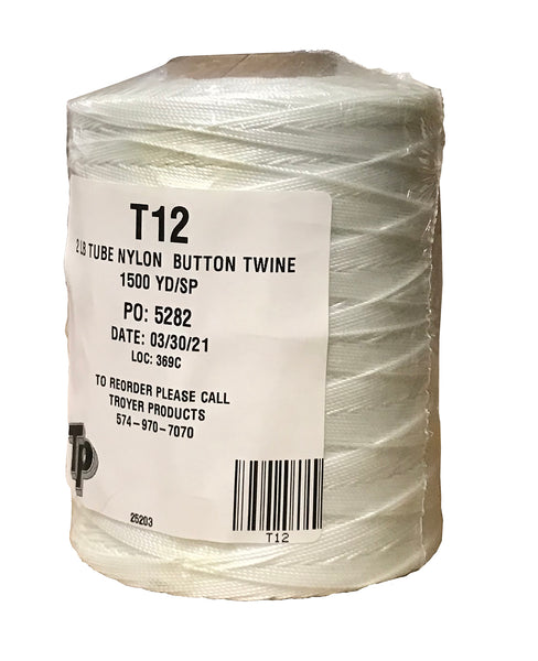 Nylon Button Twine - Package Quantity 2 Pound Spool of 1,500 Yards