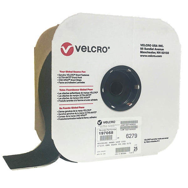 VELCRO® Brand Loop 1000 Pressure Sensitive Adhesive – Package Quantity – One 25 Yd. Roll