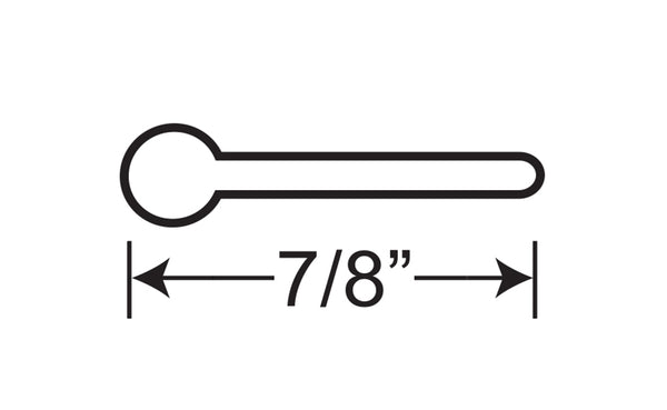 Sewable Curtain Track Tabs 0.875"  5000'/Box