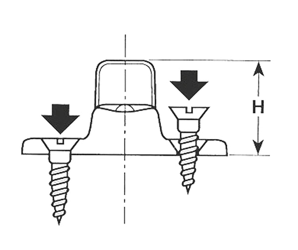 Common Sense® Turn Button Fastener with 2 Screw Mount – Package Quantity – 100