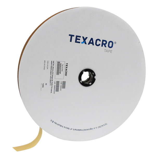 TEXACRO® Brand Hook 70 1" Beige Sew On - 50 Yard Roll