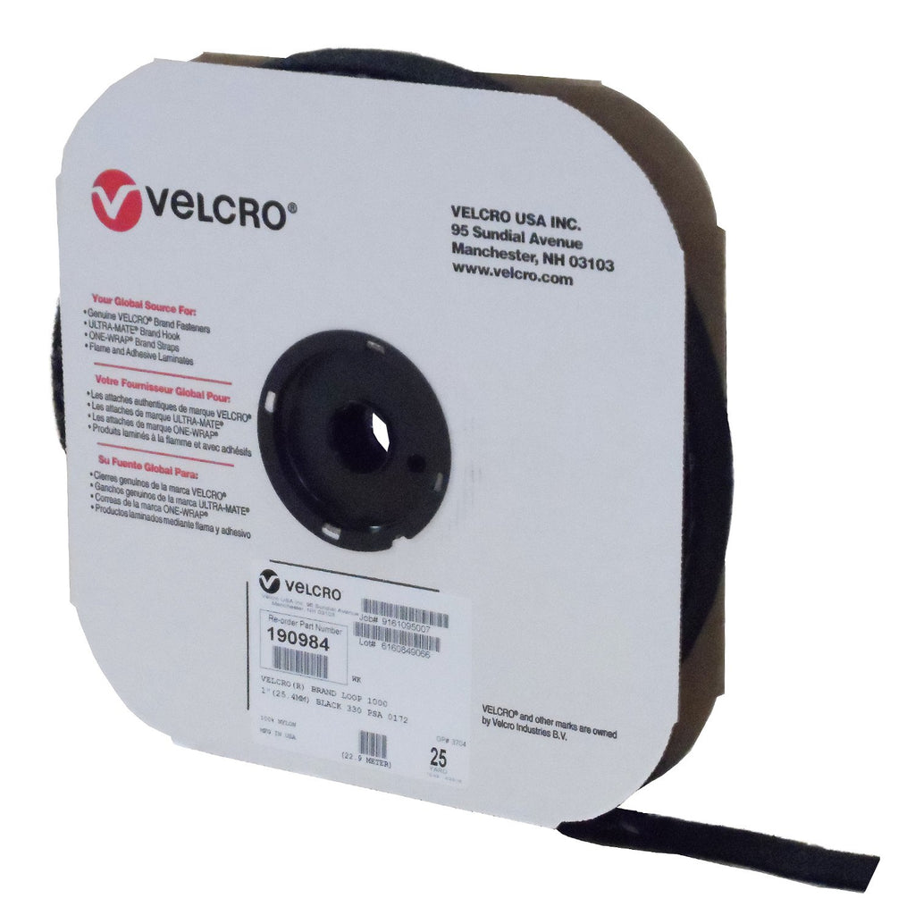 Velcro Brand ONE-WRAP - 25 Yard Roll 1 Wide, Black