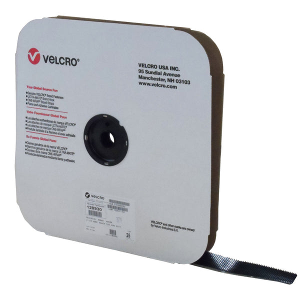 VELCRO® Brand Hook 511 1" Black Pressure Sensitive Adhesive 72