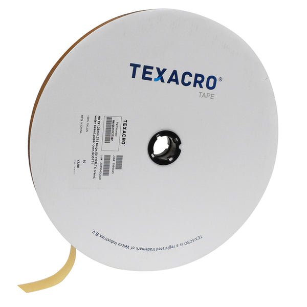 TEXACRO® Brand Hook 70 2" Beige Sew On - 50 Yard Roll