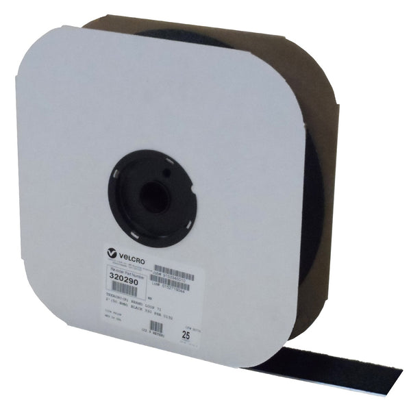 TEXACRO® Brand Loop 71 2" Black Pressure Sensitive Adhesive 32 - 25 Yard Roll