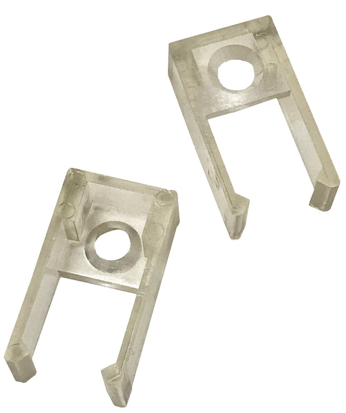 Curtain Track End Caps - Clear